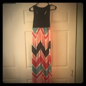 Chevron Maxi Dress